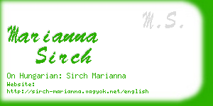 marianna sirch business card